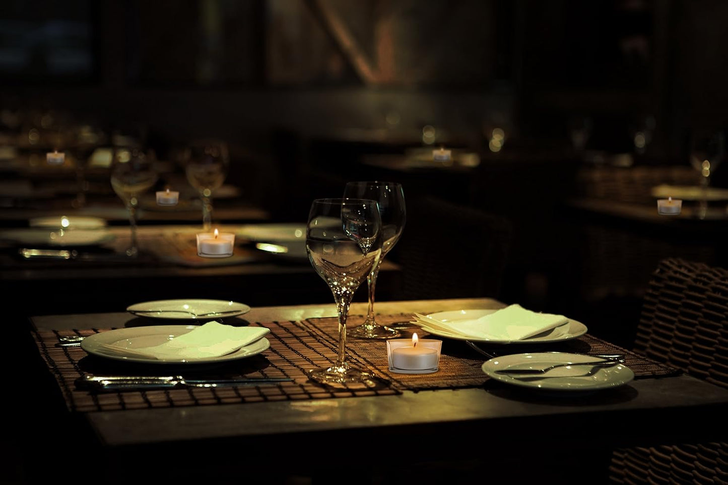 Hyoola Bulk Tea Light Candles - 50 Pack of Natural Palm Oil Unscented Candles - European Quality - 4 Hour Burn Time