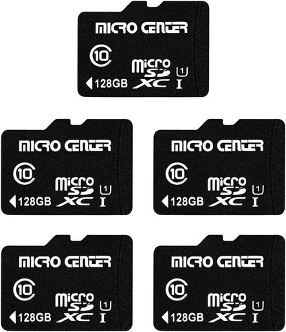Micro Center 32GB Class 10 Microsdhc Flash Memory Card with Adapter for Mobile Device Storage Phone, Tablet, Drone & Full HD Video Recording - 80Mb/S UHS-I, C10, U1 (5 Pack)