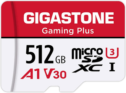 Gigastone 256GB Camera plus Series Memory Card, Read Speed up to 100Mb/S. Ideal for Full HD Video Gopro Drone Android Camera, A1 Micro SDXC Card with Mini Case and SD Adapter.
