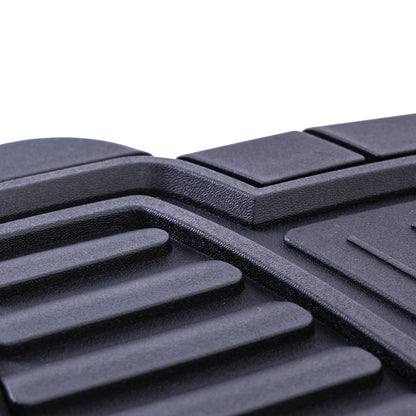 Premium 4-Piece Rubber Car Mat Set - Universal Fit for Cars and Trucks, Toll Black