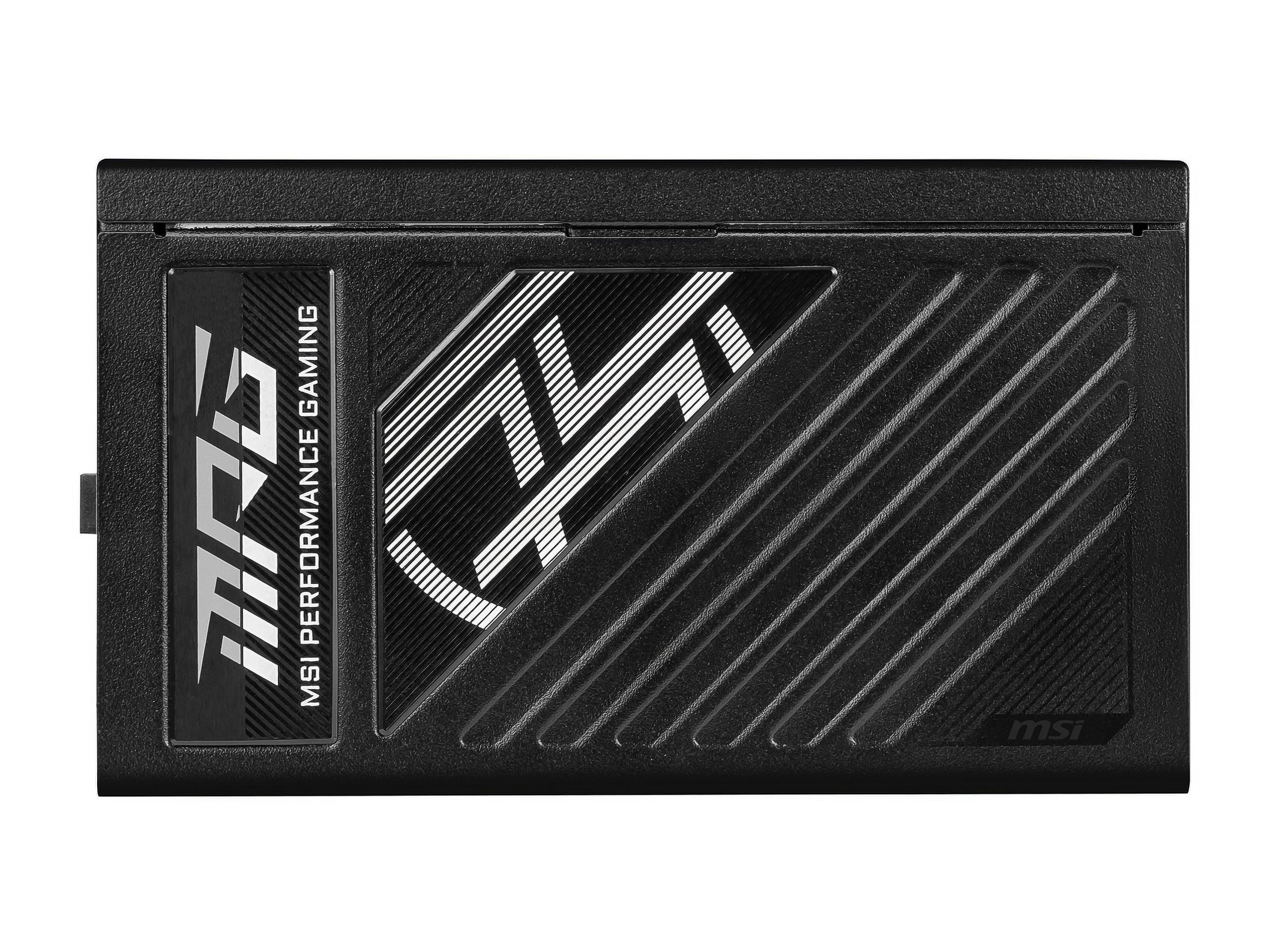 MSI MPG A1000GS PCIE5, Fully Modular Gaming 1000W Power Supply, 80+ Gold, Dual 12V-2X6 Cables, Server-Grade Capacitor, ATX 3.1 & Pcie 5.1 Ready, Low-Noise, Semi Digital, 10 Year Warranty