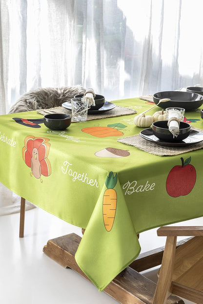 Thanksgiving Tablecloth - 59" x 86" - Christmas.Uk