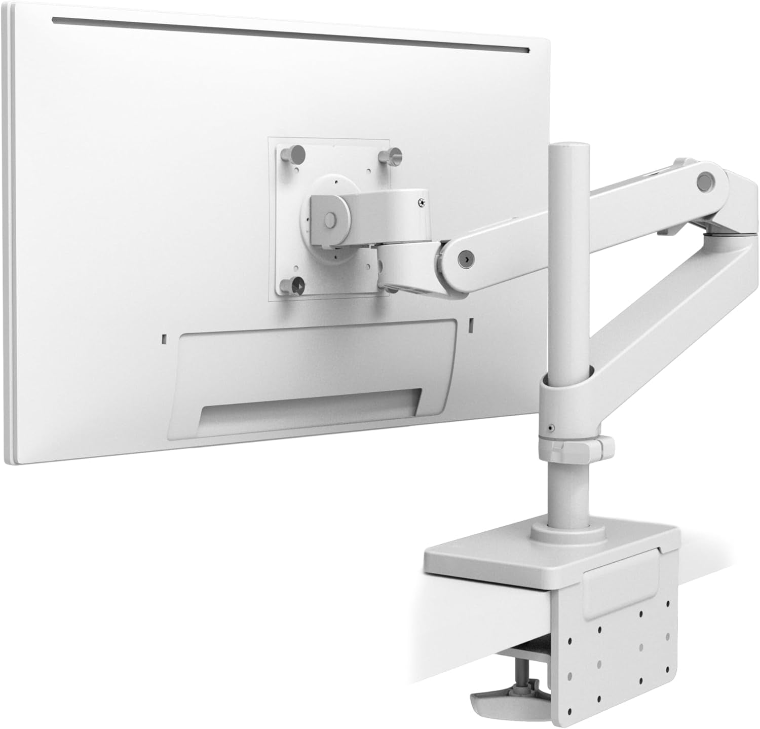 Ergotron – LX Monitor Arm, Single Monitor Desk Mount – Fits Flat Curved Ultrawide Computer Monitors up to 34 Inches, 7 to 25 Lbs, VESA 75X75Mm or 100X100Mm – Tall Pole, White
