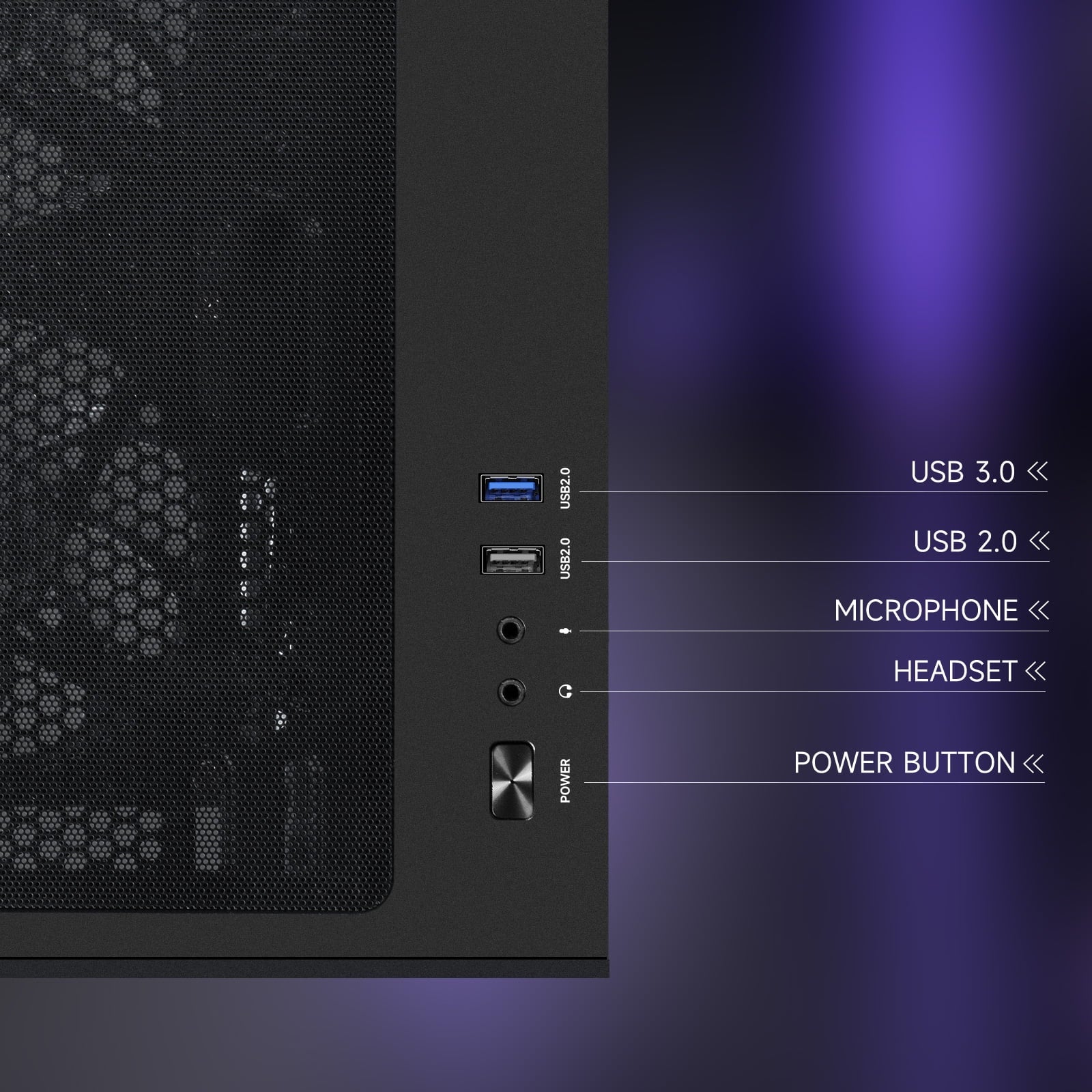 Xelra Gaming Desktop PC - AMD Ryzen 5 9600X, GeForce RTX 5060, 32GB DDR5, 1TB NVMe SSD, Wi-Fi, Windows 11 Home - Prebuilt Gaming Computer