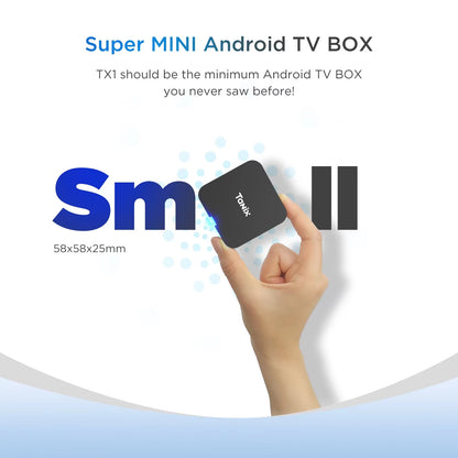 Global Android 10.0 TV Box Tanix TX1 CPU Allwinner H313 Support 4K 2.4G Wifi RAM 2GB ROM 16GB 8GB Multi Language Smart TV BOX