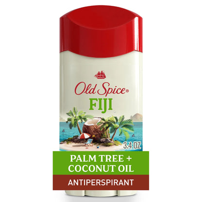 Men's Antiperspirant Deodorant Stick, Invisible Solid, Fiji Scent, 3.4 Oz
