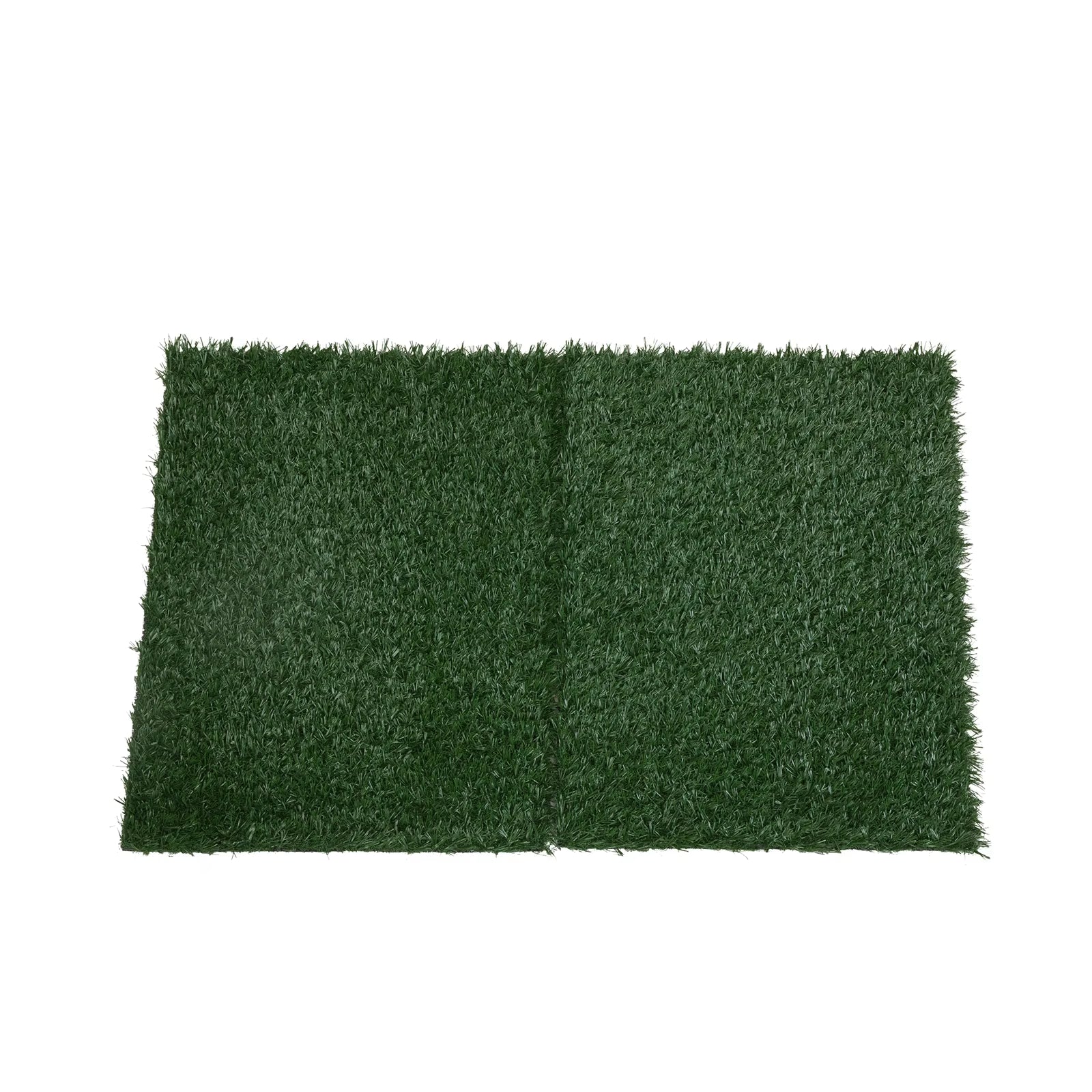 2-Pack Realistic Synthetic Grass Mat for Pet Potty Training - Indoor/Outdoor Dog Turf Patch Carpet