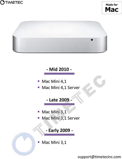 Timetec 4GB Compatible for Apple DDR3 1067Mhz / 1066Mhz PC3-8500 CL7 Dual Rank for Mac Book, Mac Book Pro, Imac, Mac Mini (Late 2008, Early/Mid/Late 2009, Mid 2010) SODIMM Memory MAC RAM Upgrade