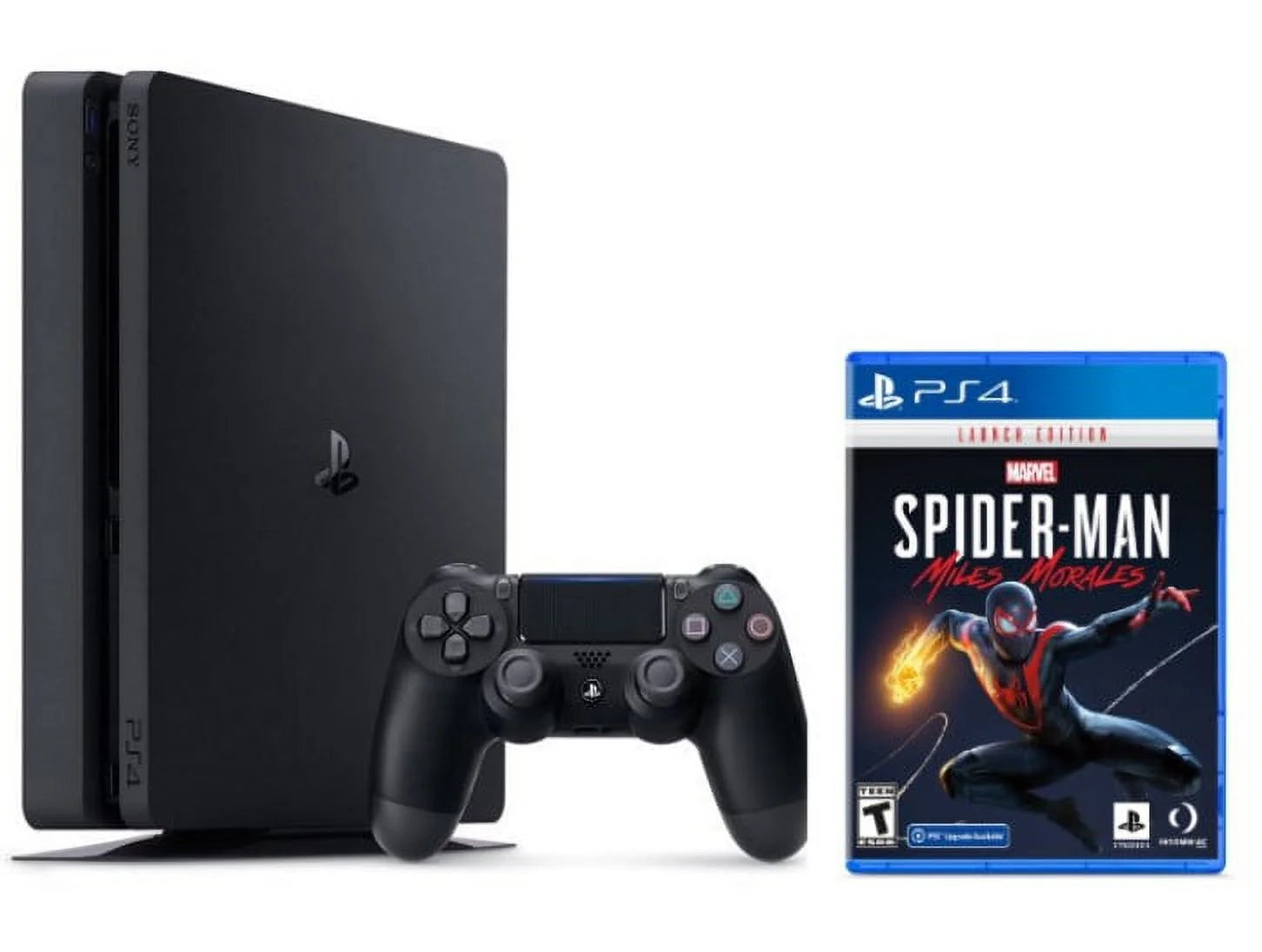 2021 Playstation 4 PS4 Slim 1TB Console Game Bundle with Spider-Man: Miles Morales