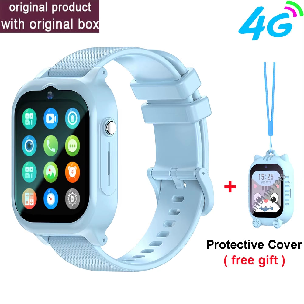 Children's 4G GPS Smartwatch with Video Call, SOS Function, Camera, and Voice Monitoring