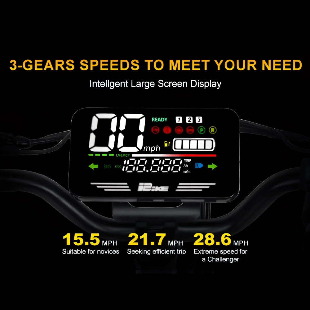 Off-Road Electric Scooter for Adults - 1200W Motor, 28MPH Top Speed, 20-Mile Range, 11" Tires, 330Lbs Capacity, Foldable Design