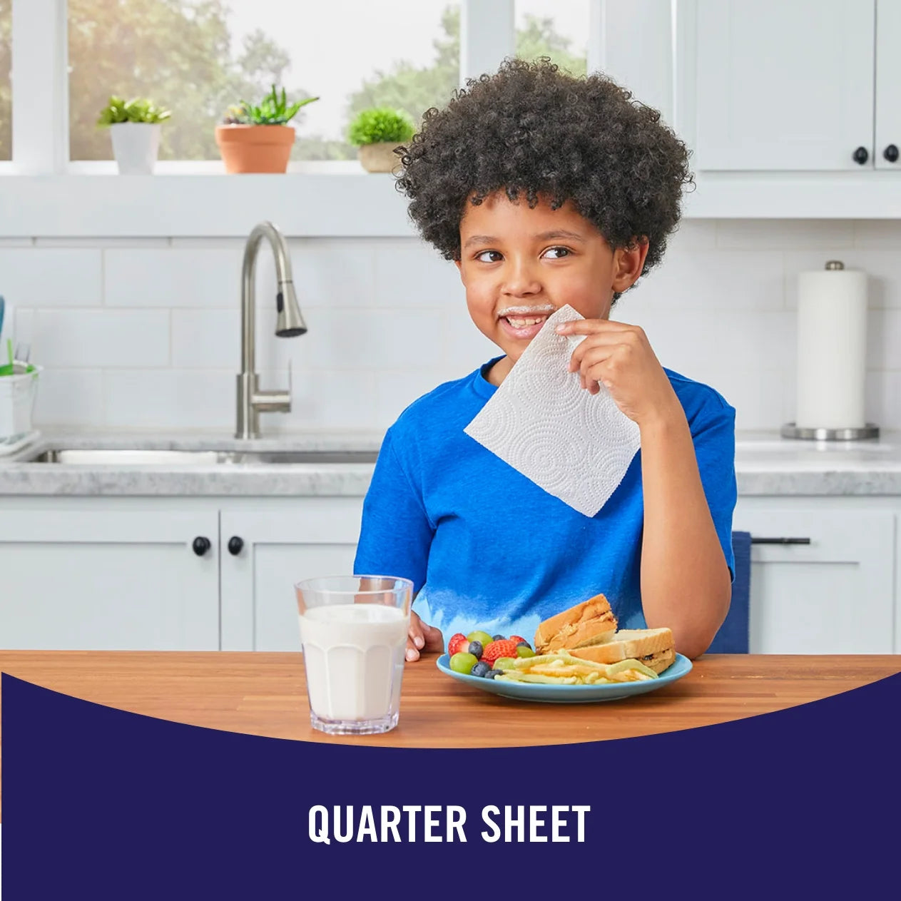 Sparkle Tear-A-Square Paper Towels, 6 Triple Rolls