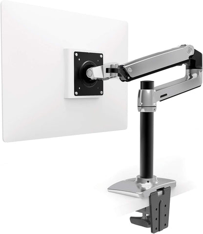 Ergotron – LX Monitor Arm, Single Monitor Desk Mount – Fits Flat Curved Ultrawide Computer Monitors up to 34 Inches, 7 to 25 Lbs, VESA 75X75Mm or 100X100Mm – Tall Pole, White
