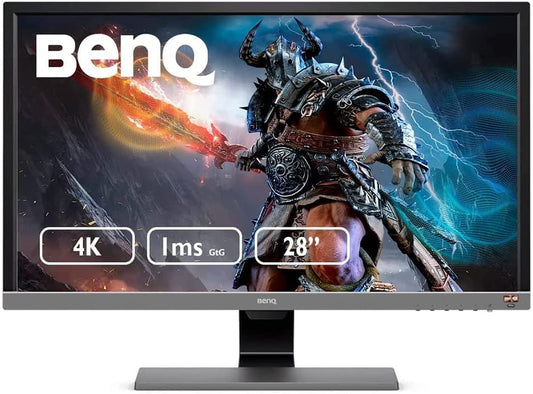 Benq EL2870U Gaming Monitor 28" 4K UHD 1Ms | TN | AMD Freesync | Eye-Care Tech | Anti-Glare | Brightness Intelligence plus | Tilt Screen | Built-In Speakers | Displayport | HDMI