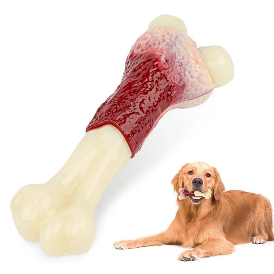 Dog Toys for Aggressive Chewers Large Breed, Beef Flavor Nylon Durable Dog Chew Toys