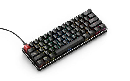 GMMK 60% Compact Custom Gaming Keyboard - USB-C Wired Mechanical Keyboard with RGB Hot-Swappable Switches and Keycaps - Black Metal Top Plate