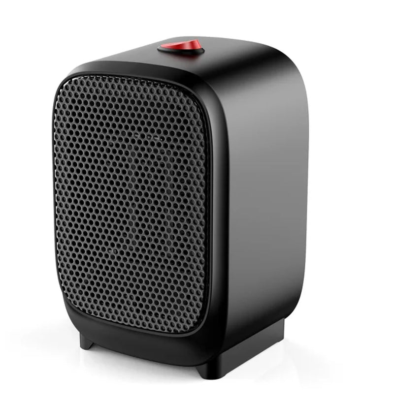 400W Portable Electric Space Heater for Indoor Use, Energy-Efficient PTC Ceramic Technology, Black