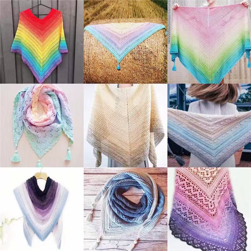 300G 100% Organic Cotton Blend Yarn for Spring and Summer Crochet Projects - 1000 Meter Soft Lace Line for DIY Hand-Woven Clothing and Accessories