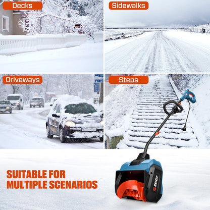 Senix 12A 13-Inch Corded Electric Snow Blower