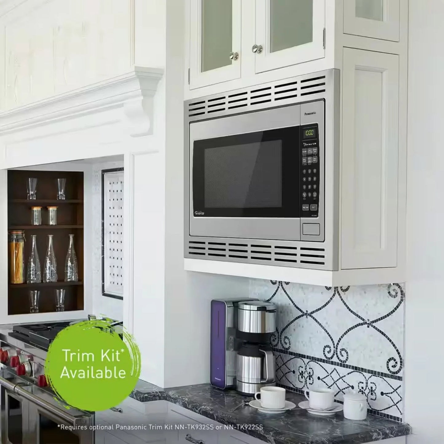 2.2-Cubic Foot 1250W Countertop Microwave with Inverter Technology in Stainless Steel NN-SN95HS