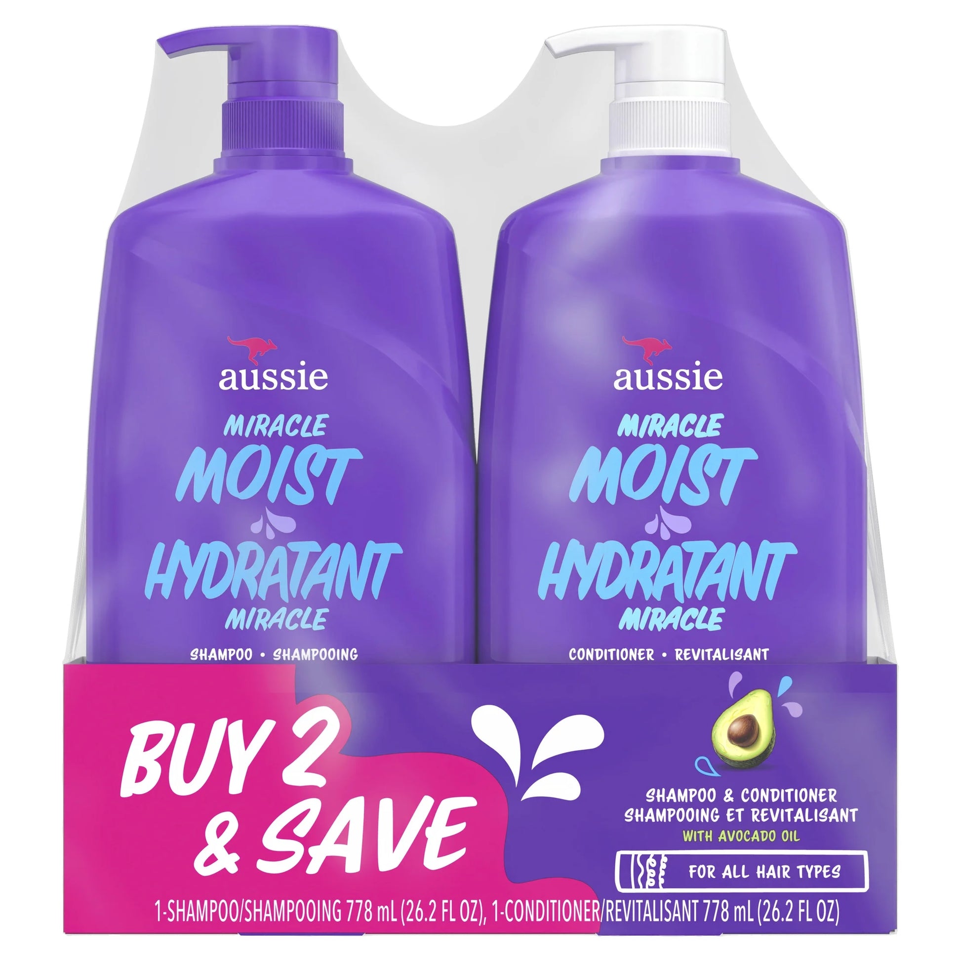 Miracle Moist Shampoo and Conditioner Duo, 26.2 Fl Oz