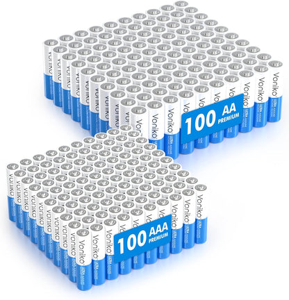 Voniko Ultra AAA Alkaline Batteries - 24 Pack, Long-Lasting Performance, 10-Year Shelf Life, Leak-Proof and Mercury-Free