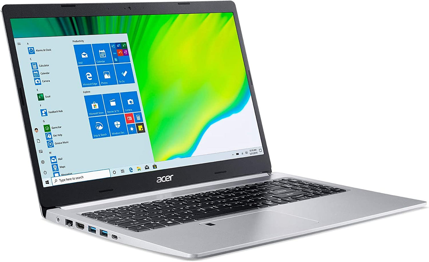 Acer Aspire 5 A515-44-R93G, 15.6" Full HD, AMD Ryzen 3 4300U Mobile Processor with Radeon Graphics, 4GB DDR4, 128GB Nvme SSD, Wifi 5, HD Webcam, Fingerprint Reader, Backlit Keyboard, Windows 10 S