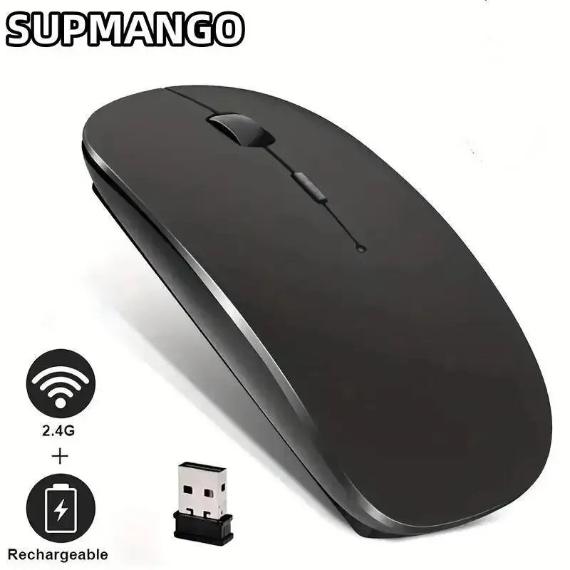 Rechargeable Wireless Gaming Mouse Portable Ergonomic Quiet and Magical Suitable for Portable Computers Tablets IPAD Phone