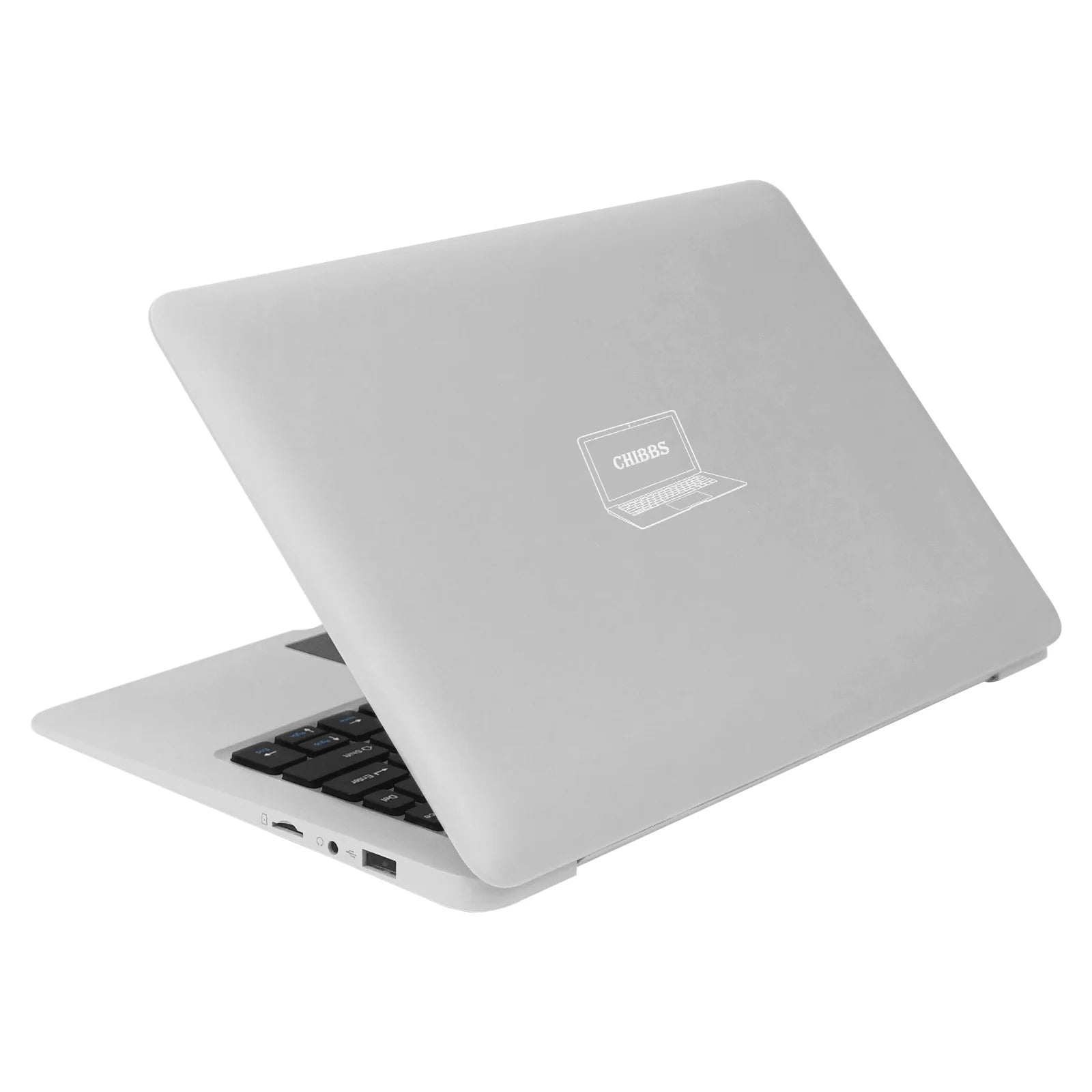 10.1" Inch Portable Kids Laptop Computer Powered by Linux-Android 12 OS, Bluetooth, Wi-Fi- White