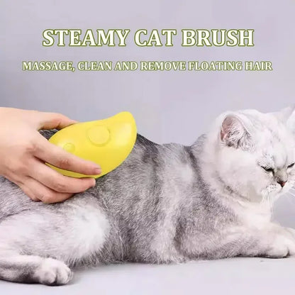 3-in-1 Electric Pet Grooming Tool: Steam Brush and Sprayer for Massage and Shedding Control for Cats and Dogs