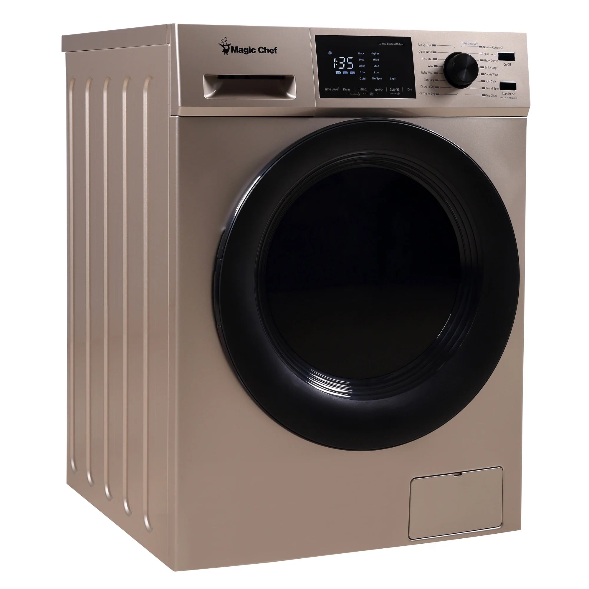 2.7 Cu. Ft. 120-Volt Gold All-in-One Ventless Electric Washer-Dryer Combo