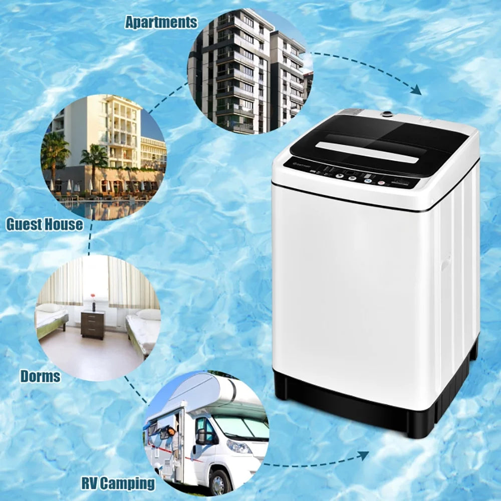 1.5 Cu Ft Fully Automatic Washing Machine with Stainless Steel Drum