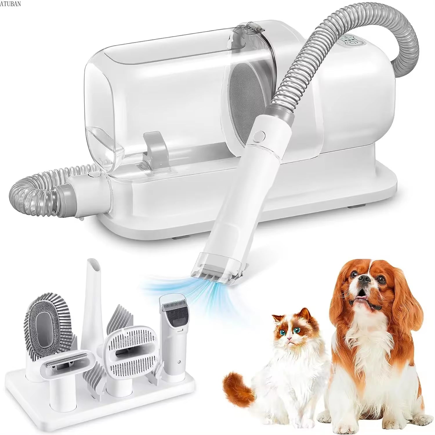 Professional Dog Grooming Vacuum and Pet Grooming Kit with 2.3L Capacity Hair Collection System