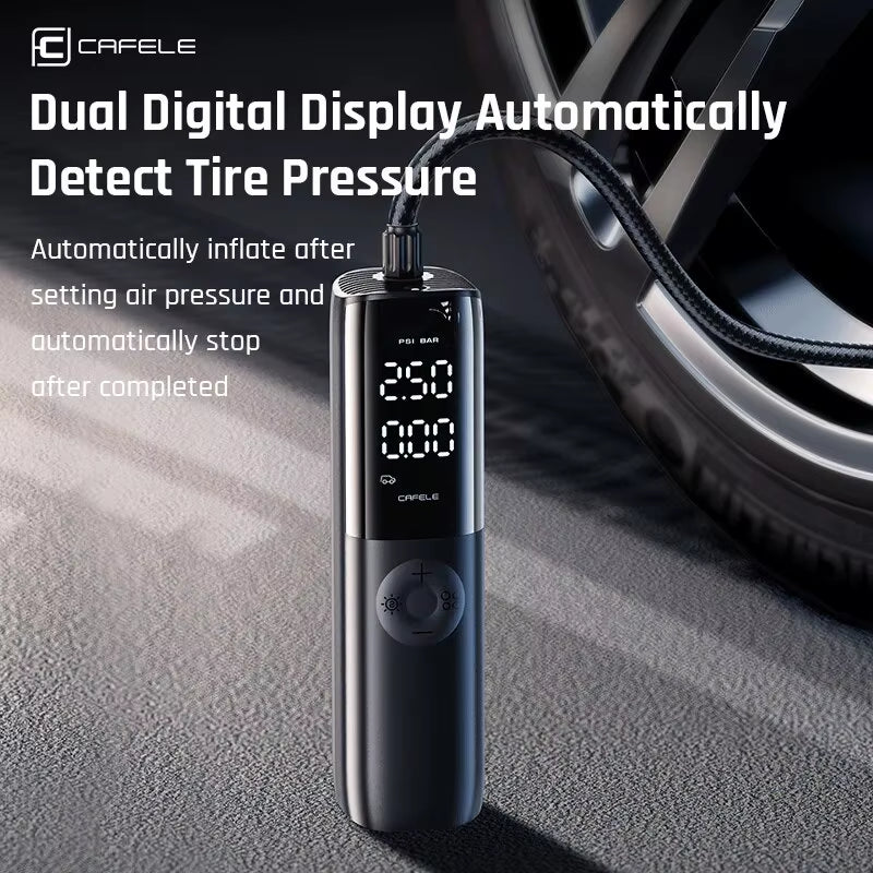 12V 150PSI Portable Electric Air Compressor for Cars, Motorcycles, and Bicycles with Extended Power Cord