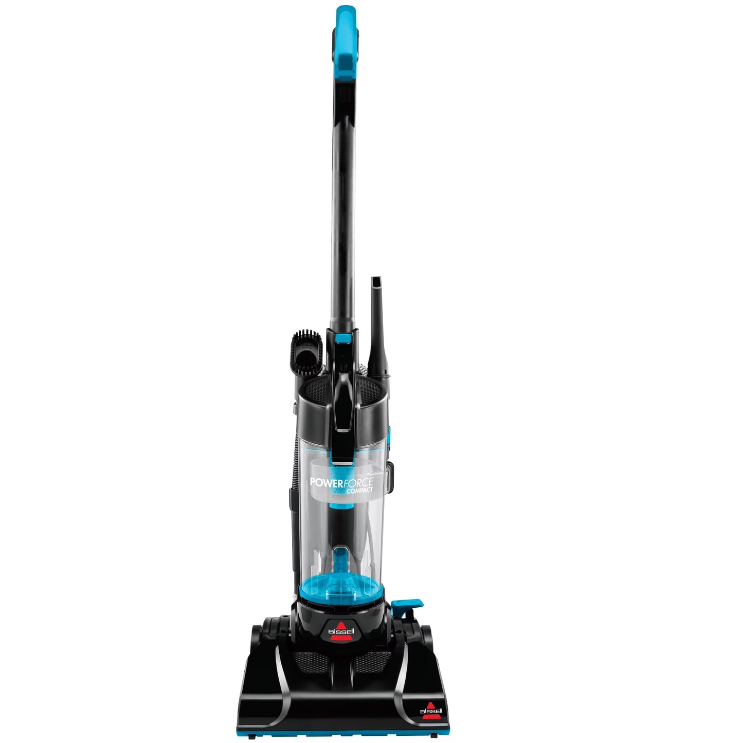 Powerforce Compact Bagless Upright Vacuum Cleaner with Lightweight Design, Powerful Suction, High Reach Wand for Hard Floors and Carpets, Model 2112, Blue and Black