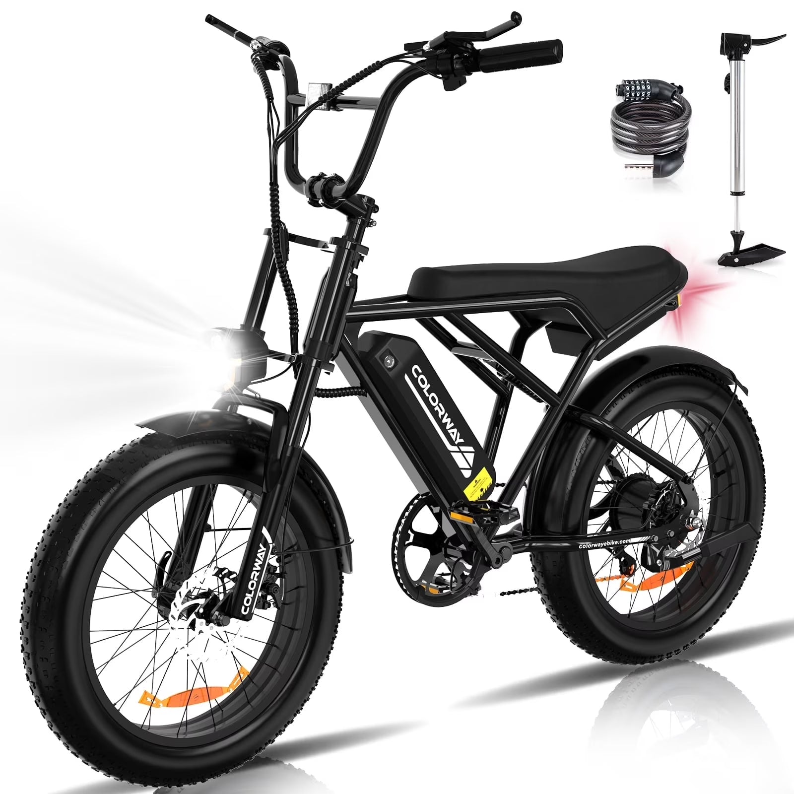 750W Electric Bike for Adults - 20" x 4.0" Fat Tire Off-Road E-Bike with 36V/12Ah Battery for Outdoor Cycling - UL2849 Certified