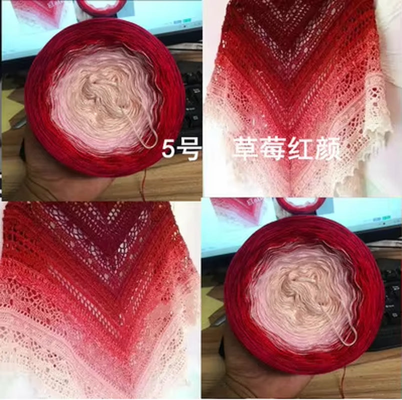 300G 100% Organic Cotton Blend Yarn for Spring and Summer Crochet Projects - 1000 Meter Soft Lace Line for DIY Hand-Woven Clothing and Accessories