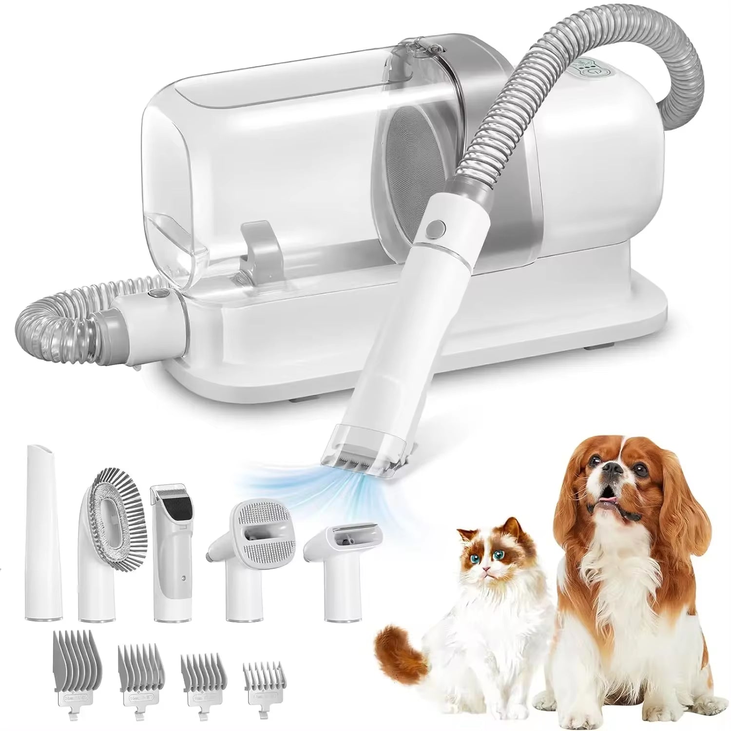 Professional Dog Grooming Vacuum and Pet Grooming Kit with 2.3L Capacity Hair Collection System
