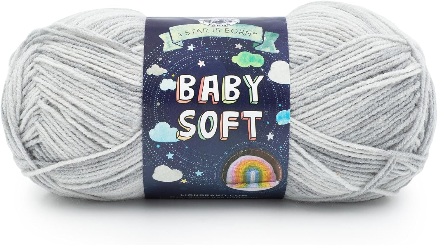 Lion Brand Yarn Baby Soft Blanket Yarn for Crocheting, Knitting, and Crafts, Lemonade, Set of 3