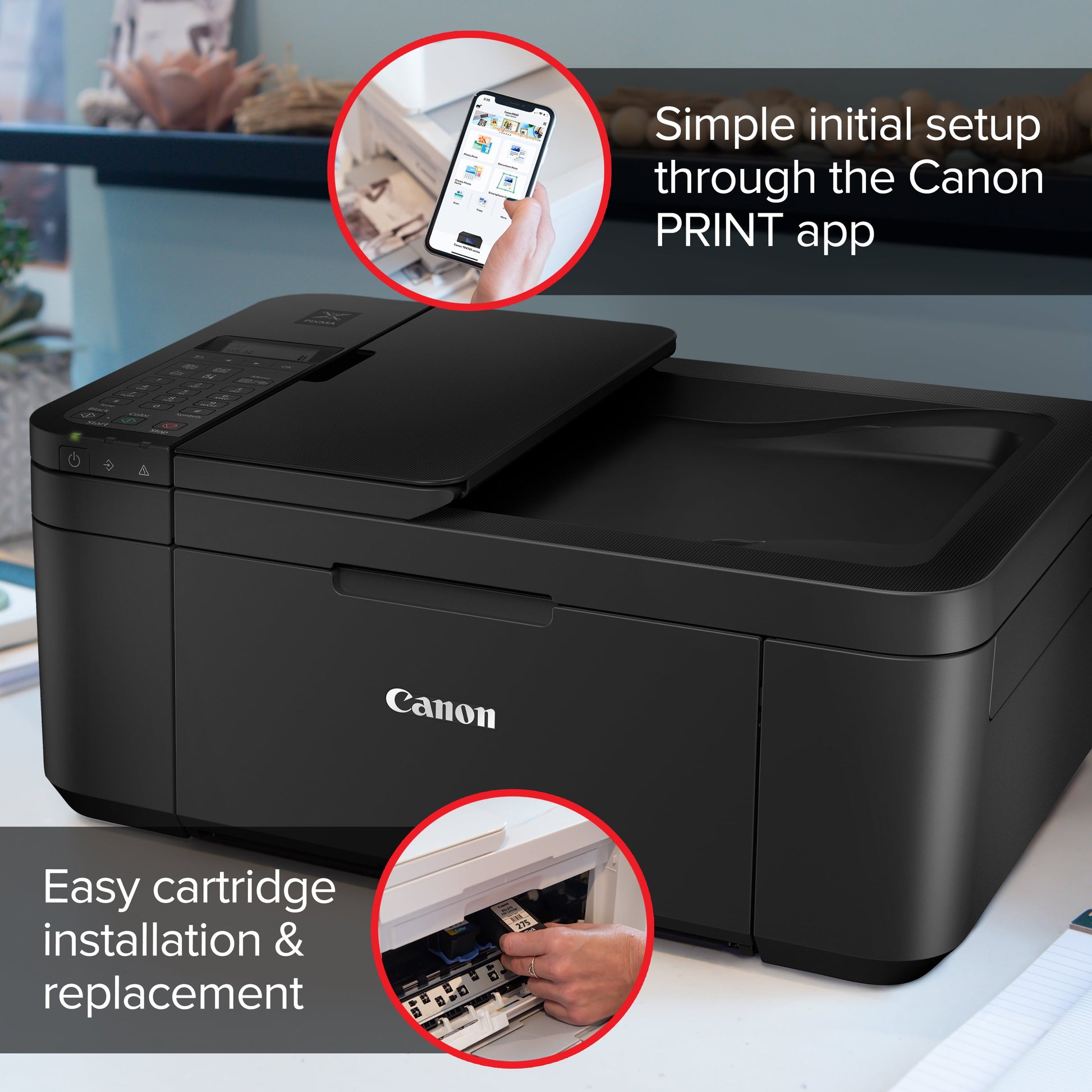 PIXMA TR4722 Wireless All-In-One Color Inkjet Printer for Home Office Applications
