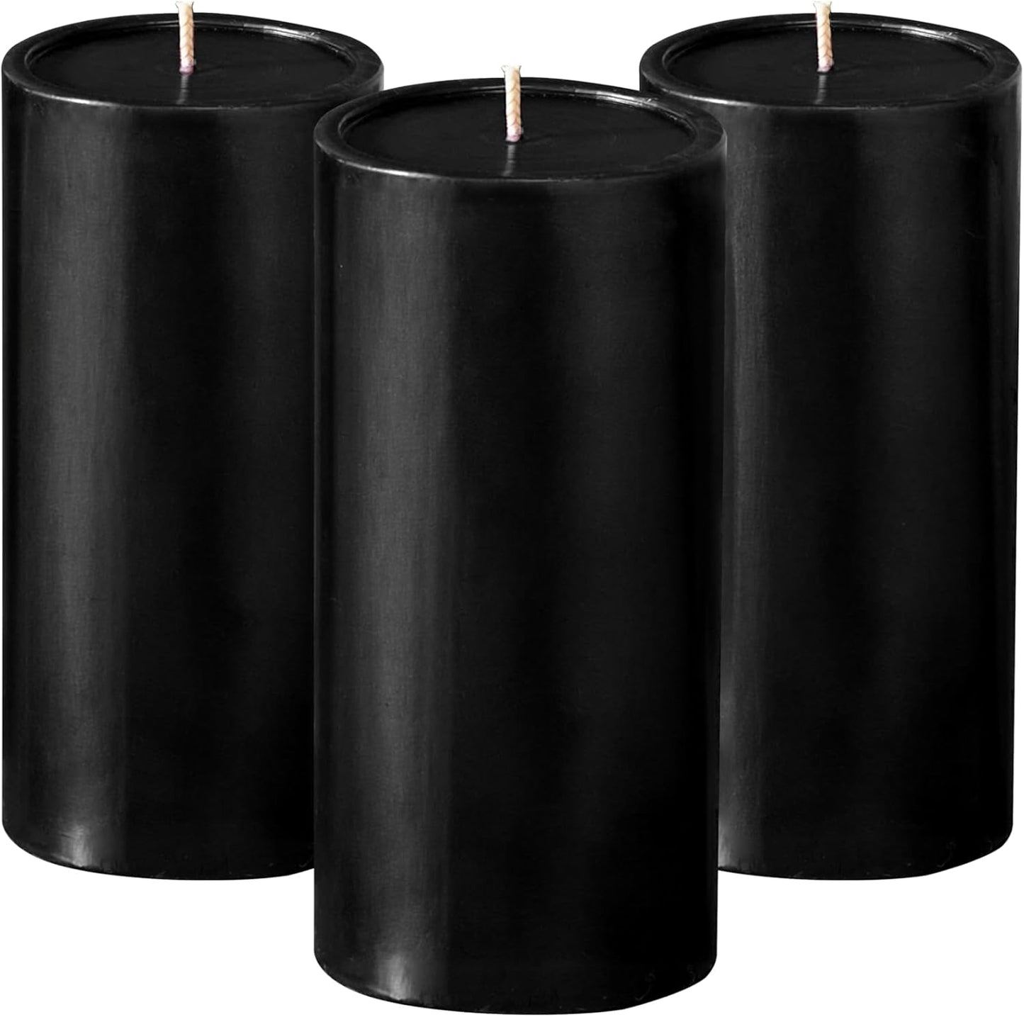 Simply Soson Set of 3 Unscented White Pillar Candles, 3x6 Inch, Smooth Texture, Dripless Design - Ideal for Weddings, Parties, Spas, Dinner, Home Décor, and Church Use