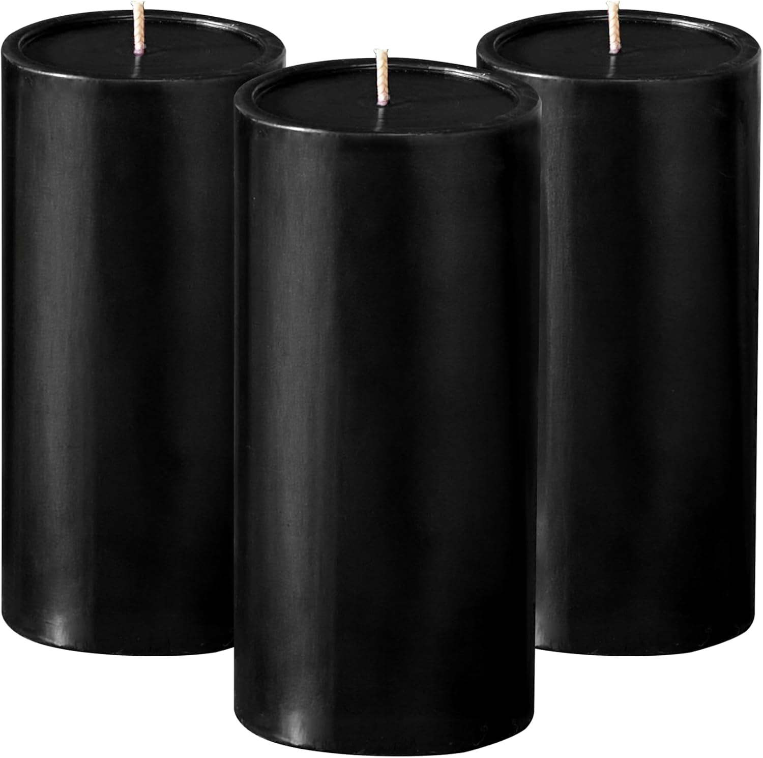 Simply Soson Set of 3 Unscented White Pillar Candles, 3x6 Inch, Smooth Texture, Dripless Design - Ideal for Weddings, Parties, Spas, Dinner, Home Décor, and Church Use