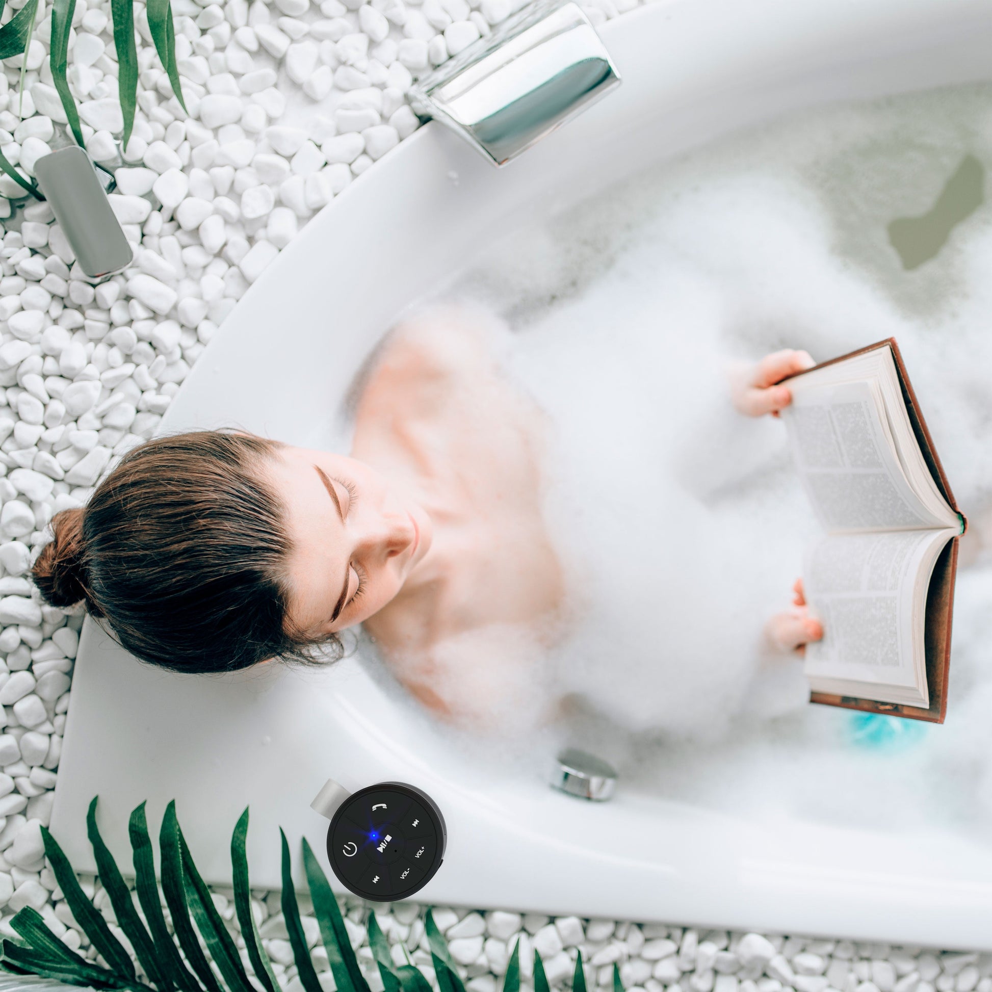 Portable Water Resistant Black Bluetooth Speaker