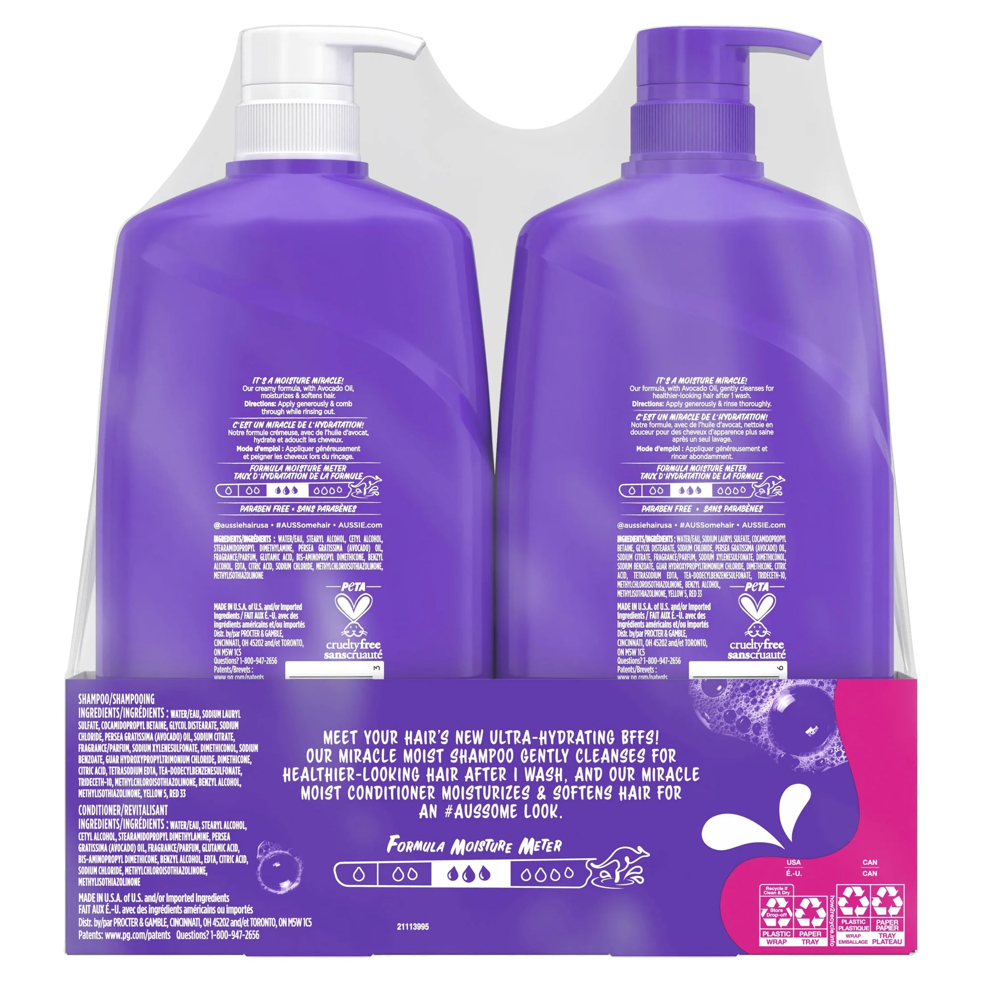 Miracle Moist Shampoo and Conditioner Duo, 26.2 Fl Oz