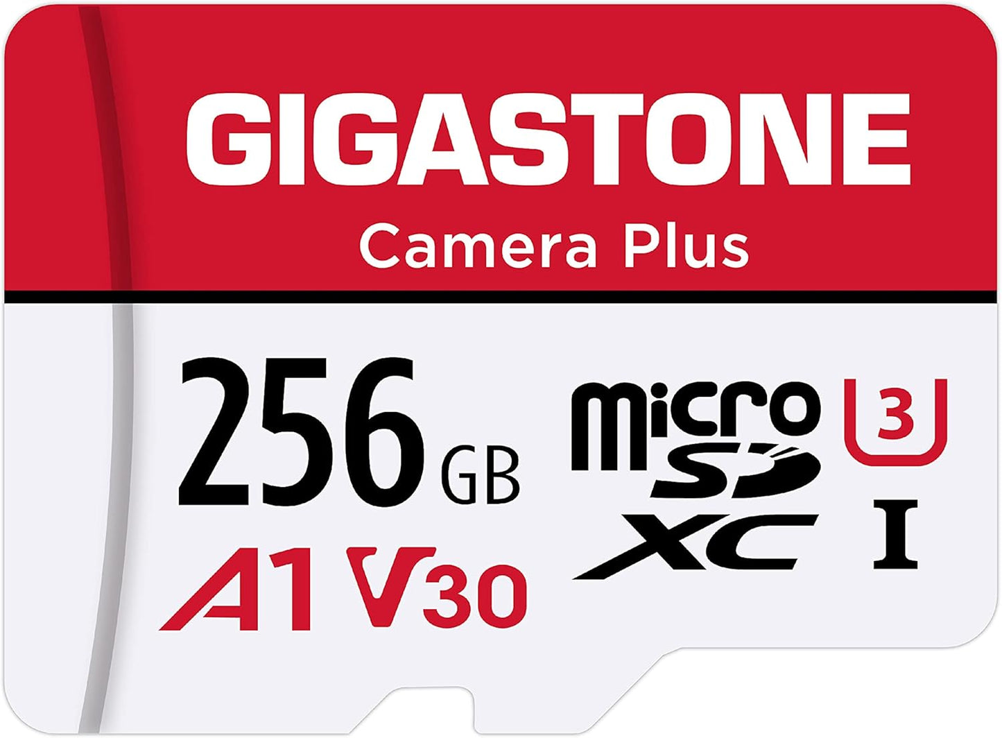 Gigastone 256GB Camera plus Series Memory Card, Read Speed up to 100Mb/S. Ideal for Full HD Video Gopro Drone Android Camera, A1 Micro SDXC Card with Mini Case and SD Adapter.