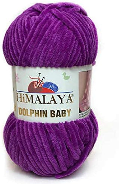 Himalaya Dolphin Baby Super Bulky Blanket Yarn - 655 Yards (600M), Velvet Texture, 500 Grams (17.63 Ounces)