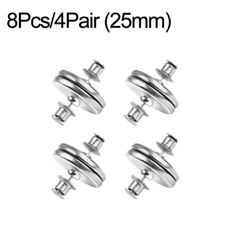 Magnetic Curtain Fastener Clips - 4/8 Pairs Detachable Light Control Window Screen Buckles