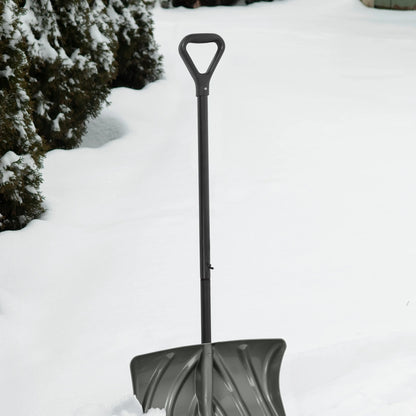20-Inch Snow Shovel and Pusher with Durable Wear Strip