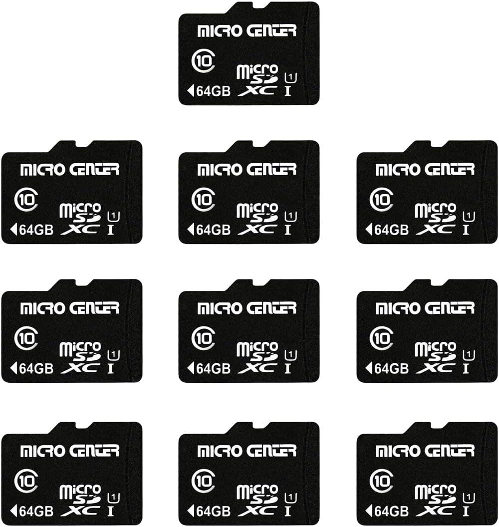 Micro Center 32GB Class 10 Microsdhc Flash Memory Card with Adapter for Mobile Device Storage Phone, Tablet, Drone & Full HD Video Recording - 80Mb/S UHS-I, C10, U1 (5 Pack)