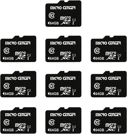 Micro Center 32GB Class 10 Microsdhc Flash Memory Card with Adapter for Mobile Device Storage Phone, Tablet, Drone & Full HD Video Recording - 80Mb/S UHS-I, C10, U1 (5 Pack)